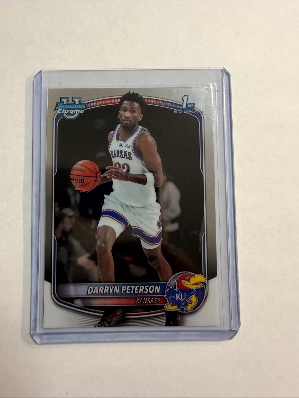 🔥🏧Darryn Peterson Kansas Jayhawks Rookie Basketball Card - Chrome 1st